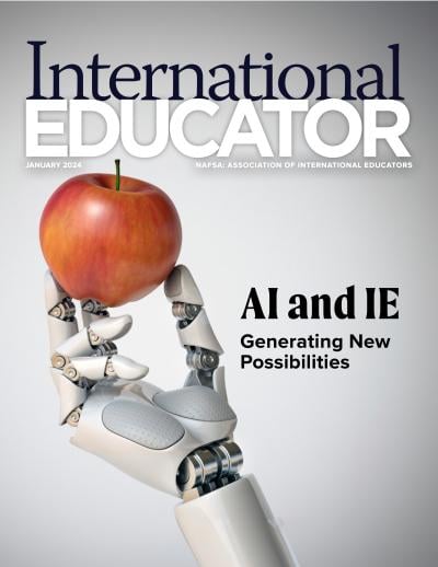 Cover for the January 2024 issue of International Educator magazine